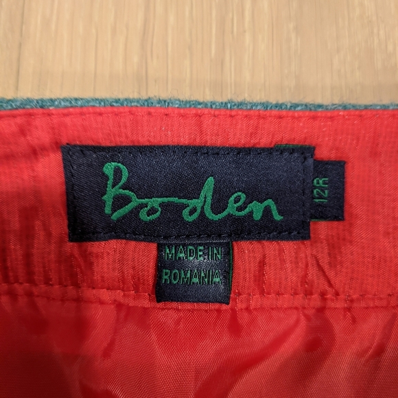 Boden teal wool skirt - Picture 5 of 5